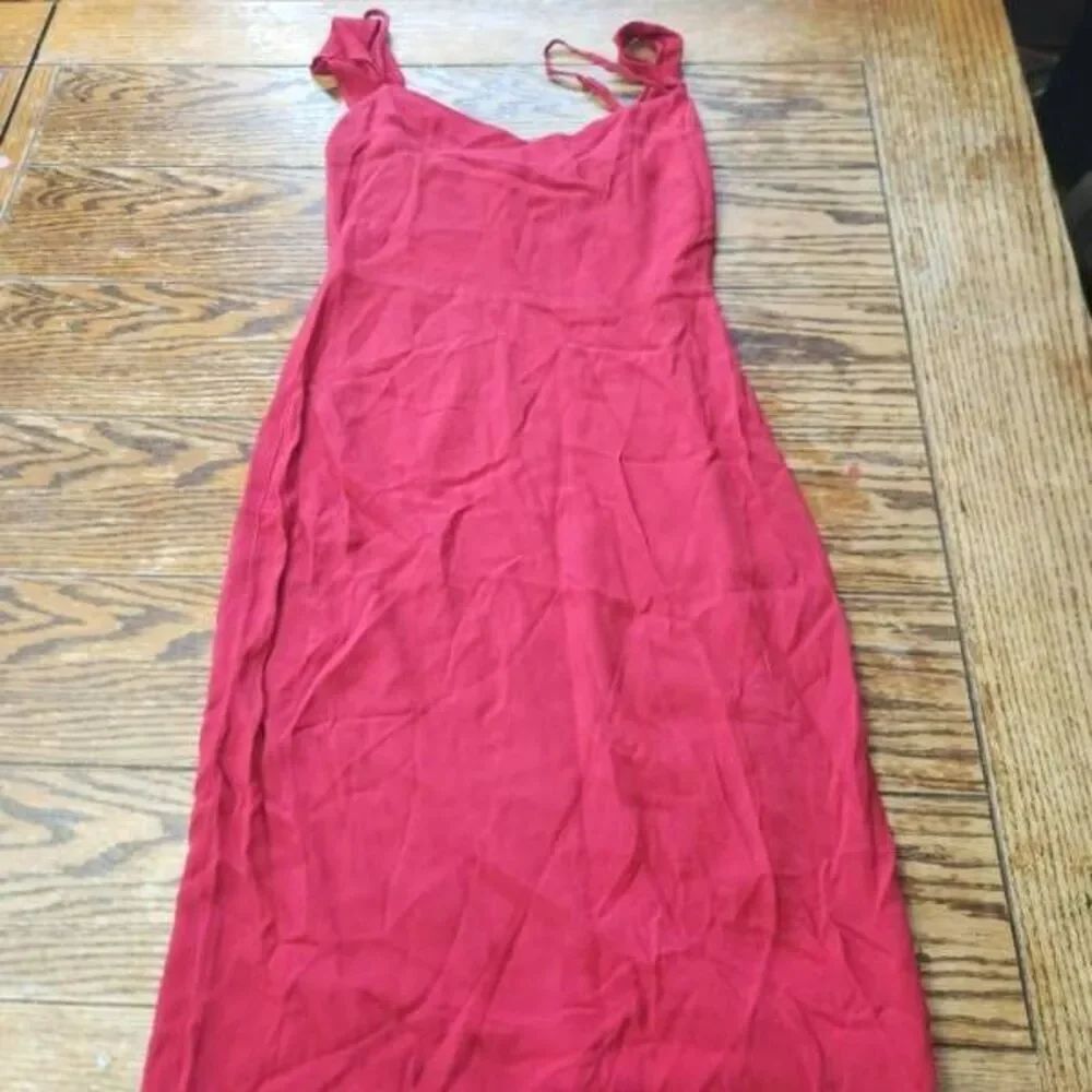 Reformation Rena Dress In Red Size 2